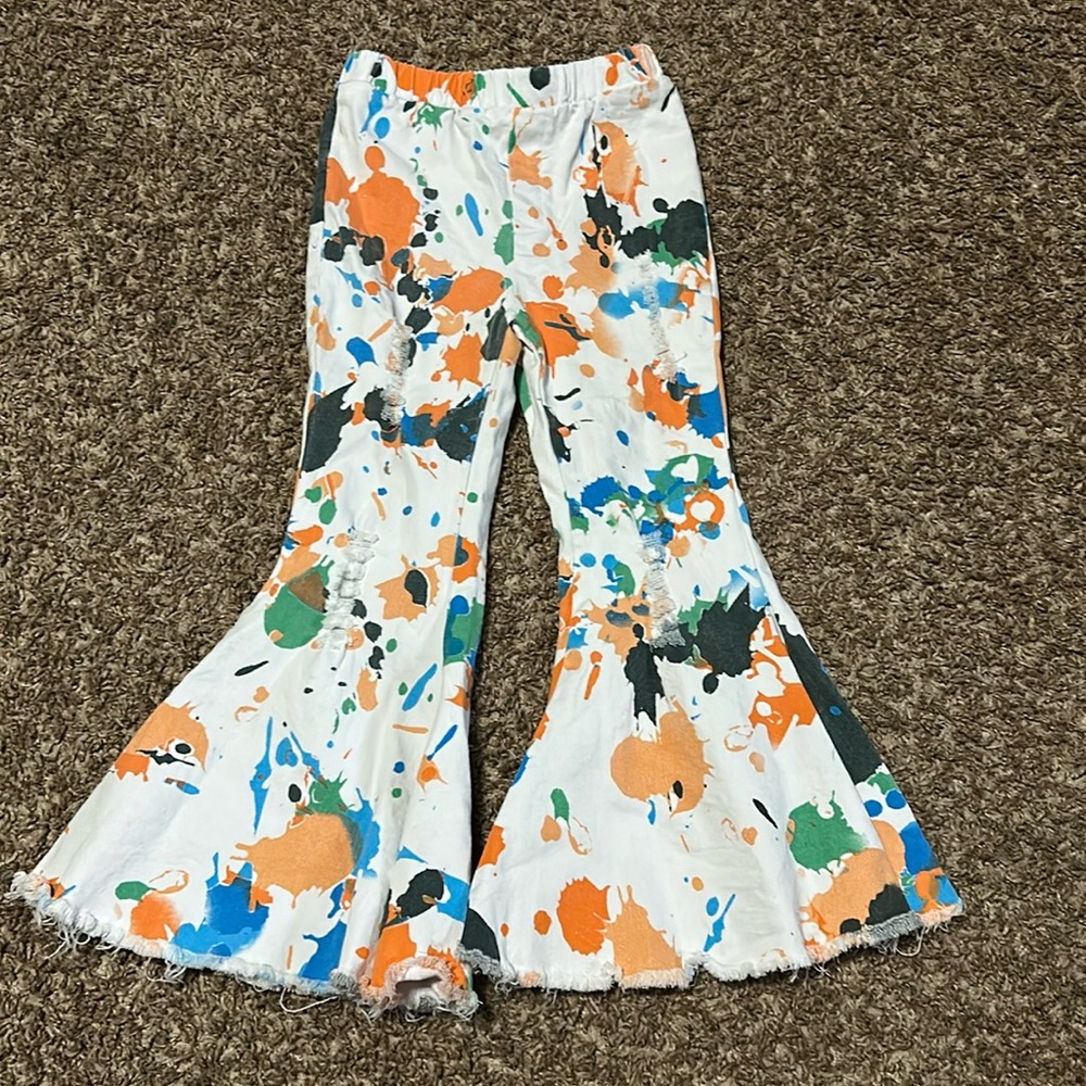 Size 5. Different color wide leg jeans